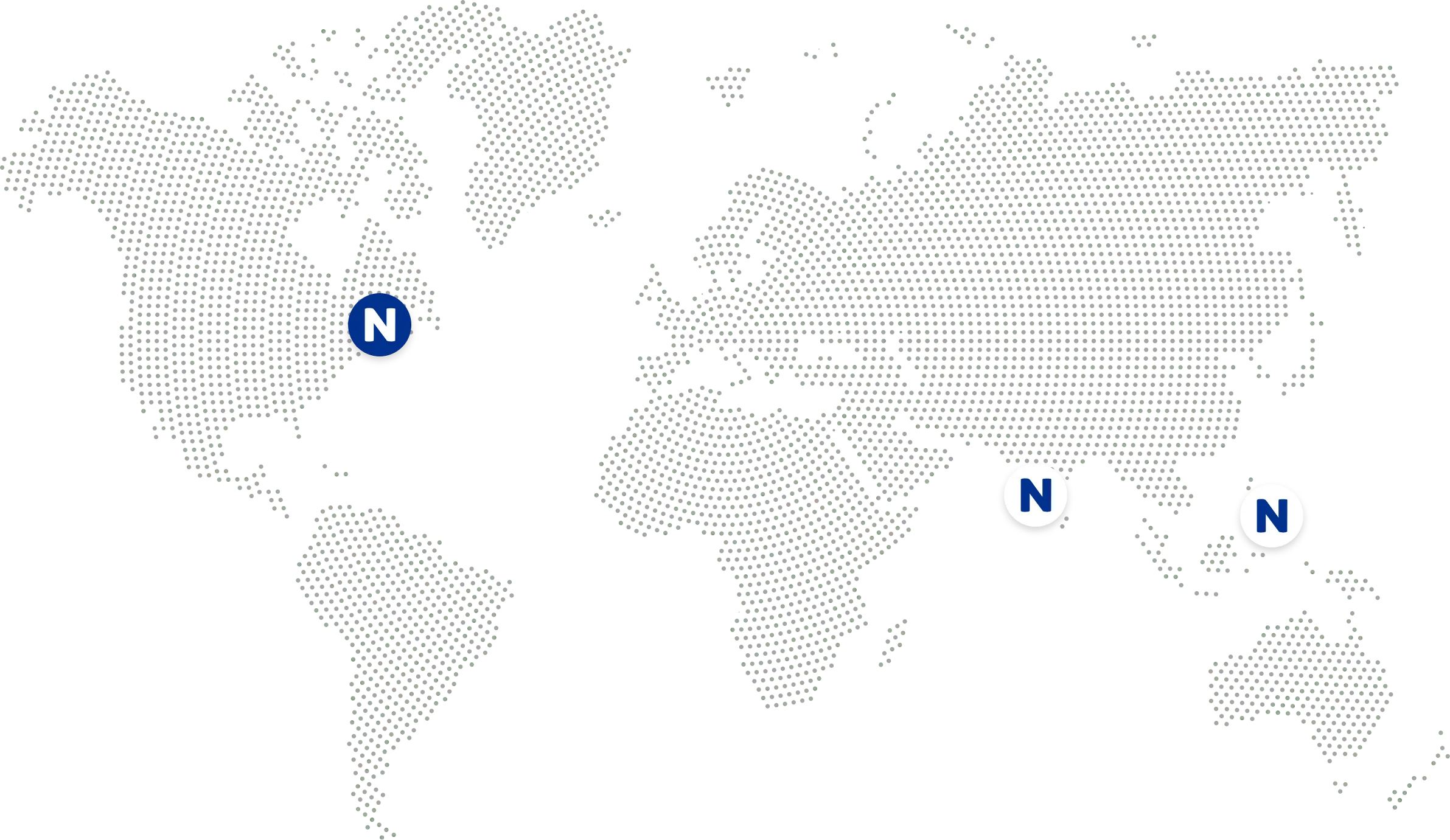 Global office locations map
